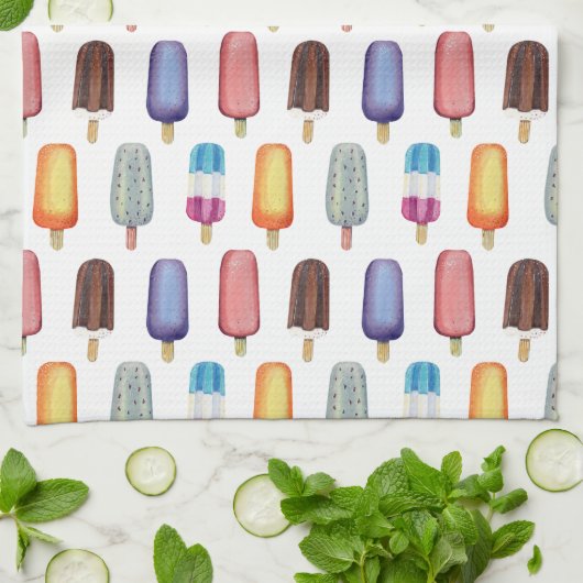 Ice Cream Pattern Theedoek (Gevouwen)