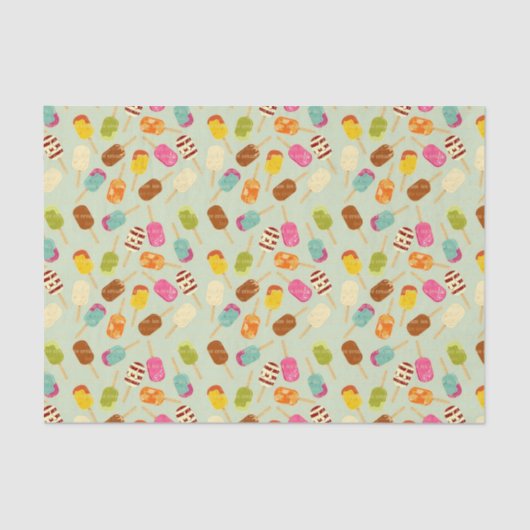 Ice Cream Pattern Tissuepapier (Voorkant)