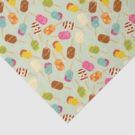 Ice Cream Pattern Tissuepapier (Detail)
