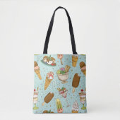 Ice Cream Pattern Tote Bag (Voorkant)
