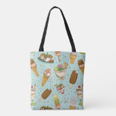 Ice Cream Pattern Tote Bag (Achterkant)
