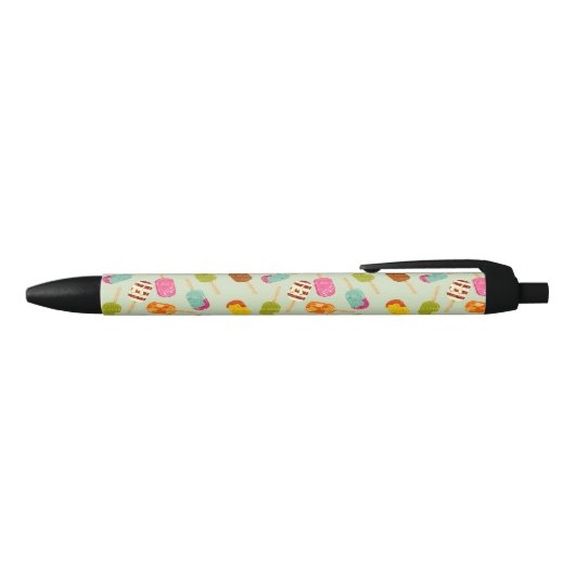 Ice Cream Pattern Zwarte Inkt Pen (Bovenkant)