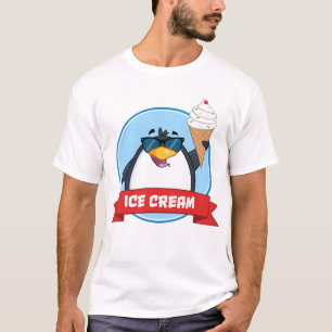 Ice Cream Penguin met zonnebril T-Shirt