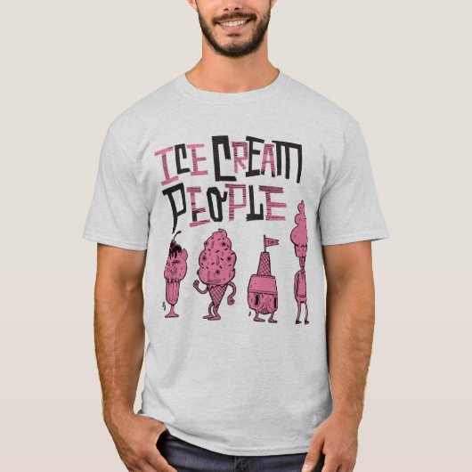 Ice Cream People "Roze Kinderen" T-shirt (Voorkant)