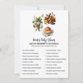 Ice Cream & Pickles cravings Baby shower spel Kaart (Voorkant)