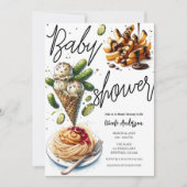 Ice Cream & Pickles Weird cravings Baby shower Kaart (Voorkant)