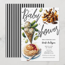 Ice Cream & Pickles Weird cravings Baby shower