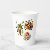 Ice Cream & Pickles Weird cravings Baby shower Papieren Bekers (Voorkant)