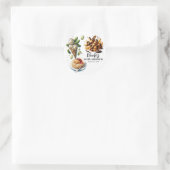 Ice Cream & Pickles Weird cravings Baby shower Ronde Sticker (Tas)