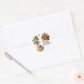 Ice Cream & Pickles Weird cravings Baby shower Ronde Sticker (Envelop)