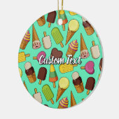 Ice Cream-pictogrammen Keramisch Ornament (Links)