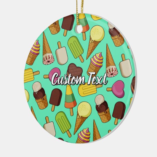 Ice Cream-pictogrammen Keramisch Ornament (Links)