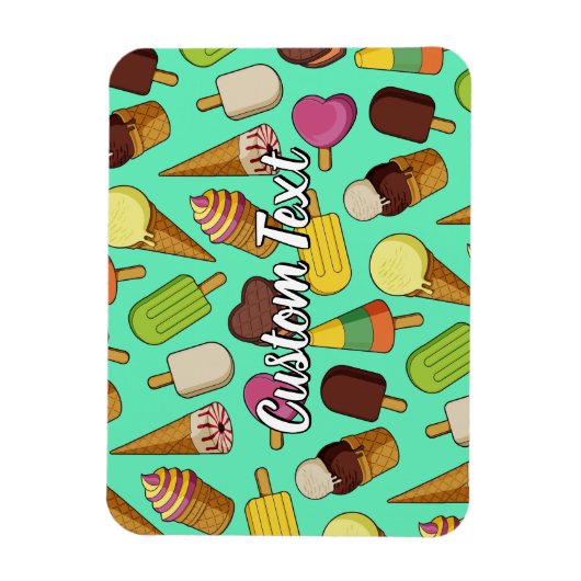 Ice Cream-pictogrammen Magneet (Verticaal)