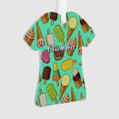 Ice Cream-pictogrammen Ornament (voorkant)