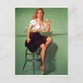 Ice Cream Pin Up Briefkaart (Voorkant)