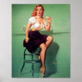 Ice Cream Pin Up Poster (Voorkant)