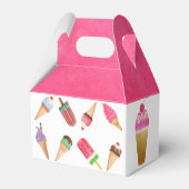 Ice Cream Pink Blue Brown Food Popsivor Box Bedankdoosjes (Achterkant)