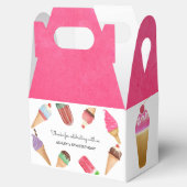 Ice Cream Pink Blue Brown Food Popsivor Box Bedankdoosjes (Geopend)