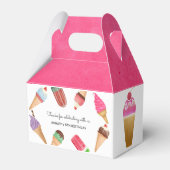 Ice Cream Pink Blue Brown Food Popsivor Box Bedankdoosjes (Voorkant Zijde)