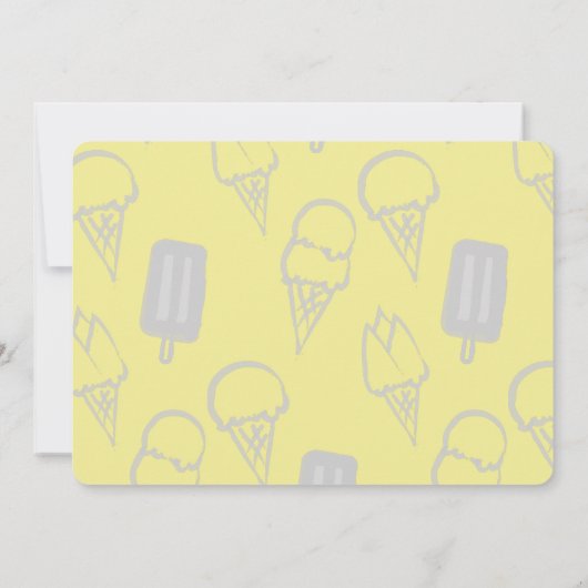 Ice Cream Pink & Blue Genderonthulling Kaart (Achterkant)