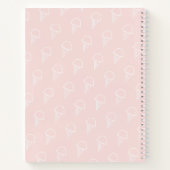 Ice Cream Pink Girl Baby shower Gastboek Notitieboek (Achterkant)