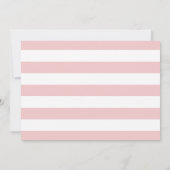 Ice Cream Pink Stripe Girl 1e verjaardag Kaart (Achterkant)