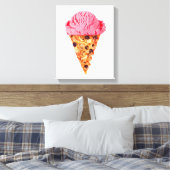 Ice Cream Pizza Canvas Afdruk (Insitu (Slaapkamer))