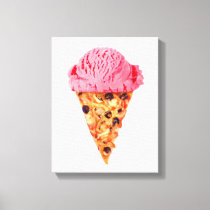 Ice Cream Pizza Canvas Afdruk