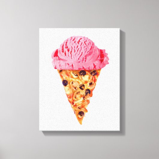 Ice Cream Pizza Canvas Afdruk (Voorkant)