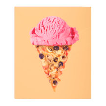 Ice Cream Pizza Canvas afdrukken