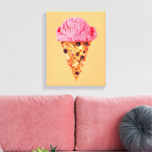 Ice Cream Pizza Canvas afdrukken (Insitu (Woonkamer))
