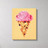 Ice Cream Pizza Canvas afdrukken (Voorkant)