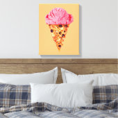 Ice Cream Pizza Canvas afdrukken (Insitu (Slaapkamer))