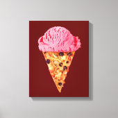 Ice Cream Pizza Canvas afdrukken (Voorkant)