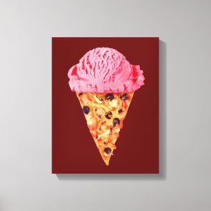 Ice Cream Pizza Canvas afdrukken