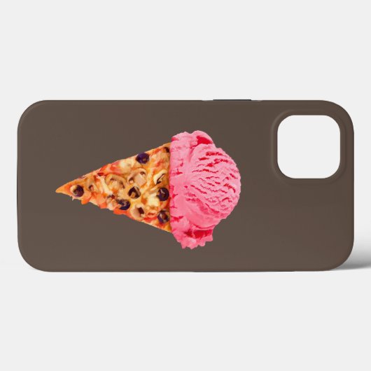 Ice Cream Pizza Hoesje-Mate iPhone Case (Achterkant (horizontaal))