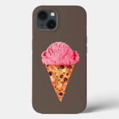 Ice Cream Pizza Hoesje-Mate iPhone Case (Achterkant)