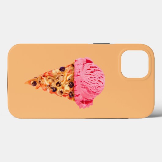 Ice Cream Pizza Hoesje-Mate iPhone Case (Achterkant (horizontaal))
