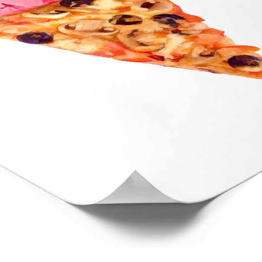 Ice Cream Pizza Poster (Hoek)