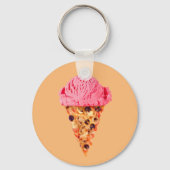 Ice Cream Pizza Sleutelhanger (Voorkant)