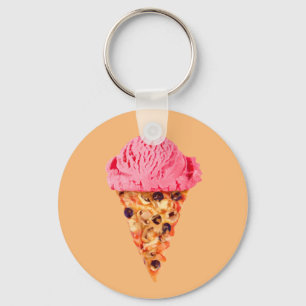 Ice Cream Pizza Sleutelhanger
