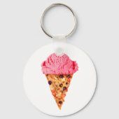 Ice Cream Pizza Sleutelhanger (Voorkant)