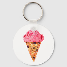 Ice Cream Pizza Sleutelhanger