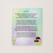 Ice Cream Poem Legpuzzel (Verticaal)