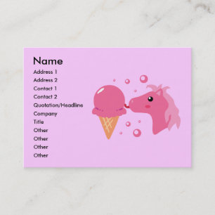 Ice Cream Pony Visitekaartjes