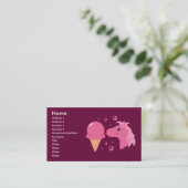 Ice Cream Pony Visitekaartjes (Staand voorkant)
