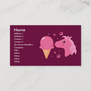 Ice Cream Pony Visitekaartjes