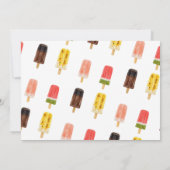 Ice Cream Pool Verjaardag Foto Pop op Over Kaart (Achterkant)