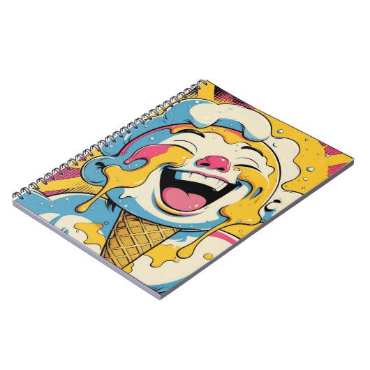 Ice Cream Pop Art Explosion Notebook Notitieboek (Linkerzijde)