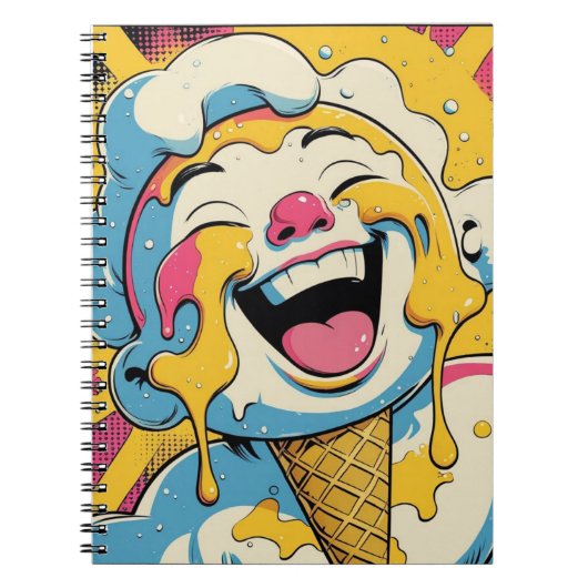 Ice Cream Pop Art Explosion Notebook Notitieboek (Voorkant)